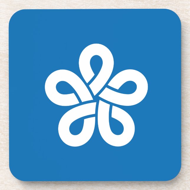 Porta-copo Bandeira do Distrito de Fukuoka, Japão (Frente)