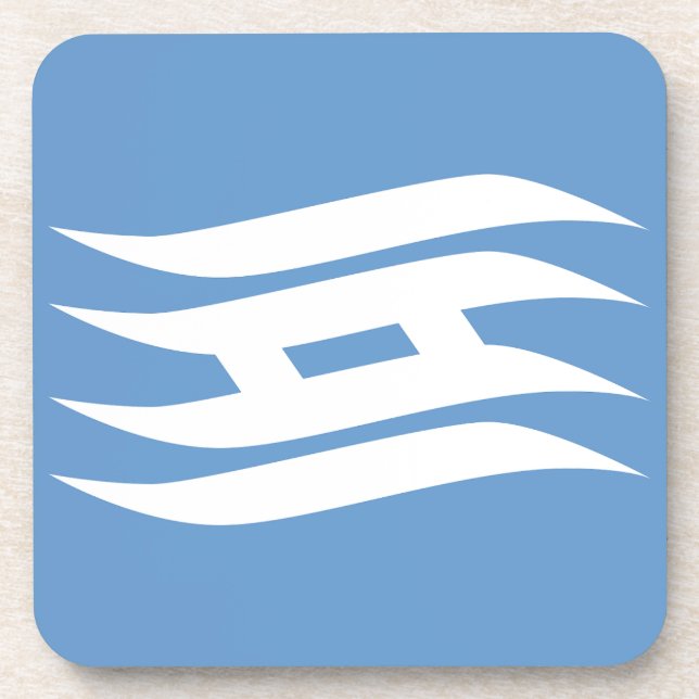 Porta-copo Bandeira do Distrito de Osaka, Japão (Frente)