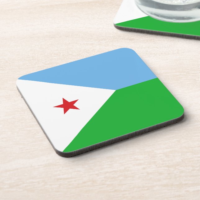 Porta-copo Bandeira do Jibuti (Left Side)