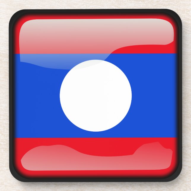 Porta-copo Bandeira do Laos (Frente)