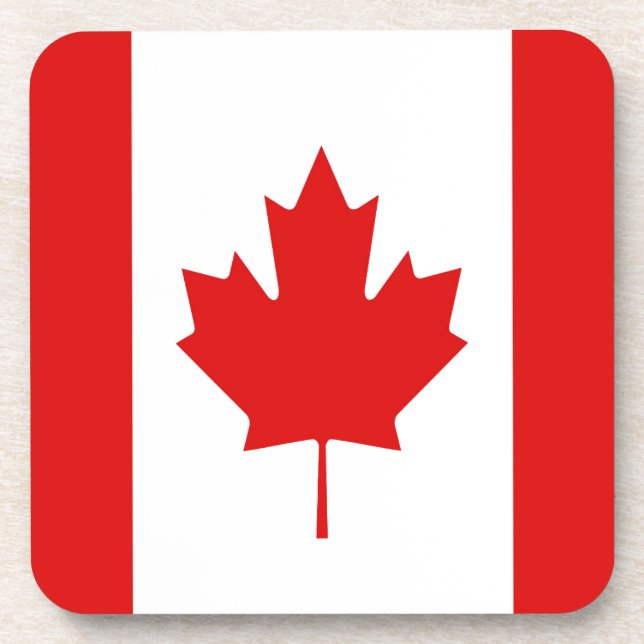 Porta-copo Bandeira do Maple Leaf do Canadá (Frente)