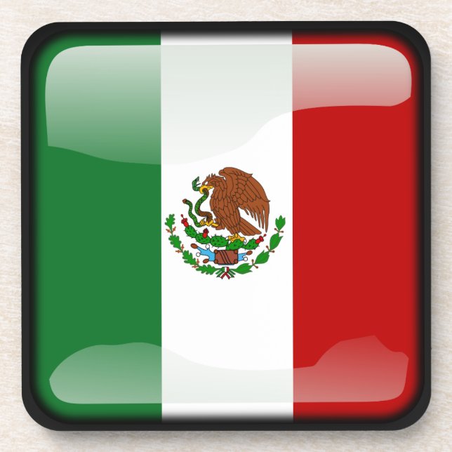 Porta-copo Bandeira do México (Frente)