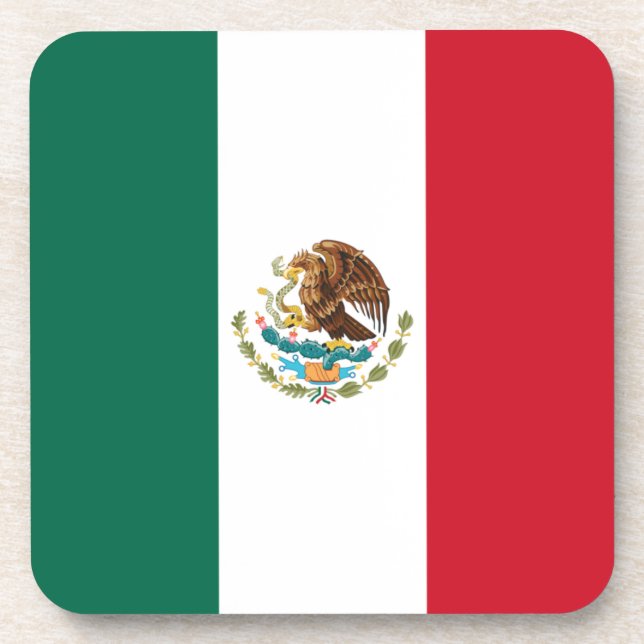Porta-copo Bandeira do México, Bandera da República Mexicana (Frente)