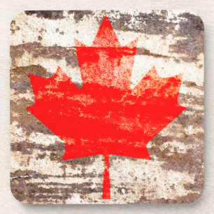 Porta-copo Bandeira Grunge canadiana
