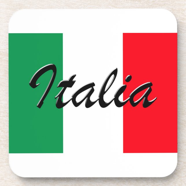 Porta-copo Bandeira Italia - Alta Qualidade (Frente)