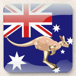 Porta-copo Bandeira lustrosa australiana