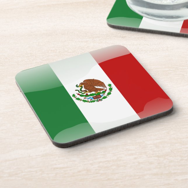 Porta-copo Bandeira lustrosa de México (Left Side)