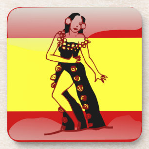 Porta-copo Bandeira lustrosa espanhola