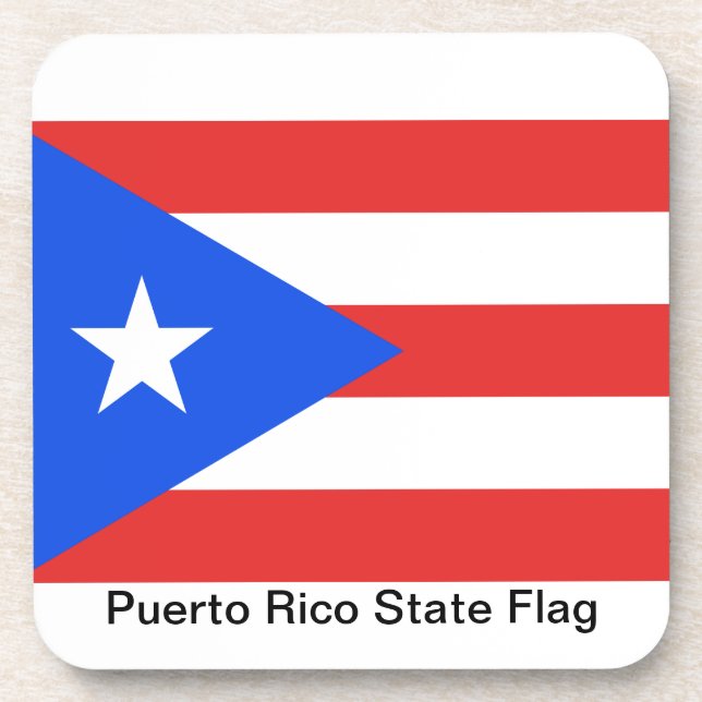 Porta-copo Bandeira Porto Rico (Frente)
