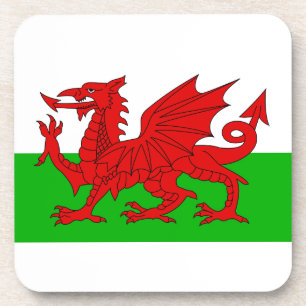 Porta-copo Bandeira Welsh / Wales - Imagem de Alta Qualidade 