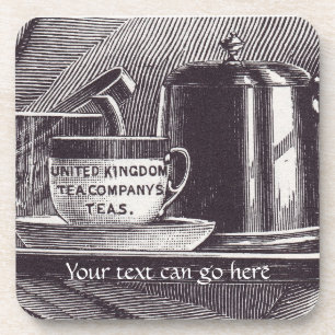 Porta-copo Bandeja de chá do vintage