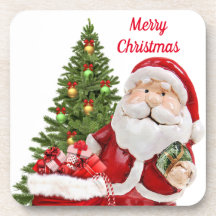 Bandeja de Natal Papai Noel de plástico duro