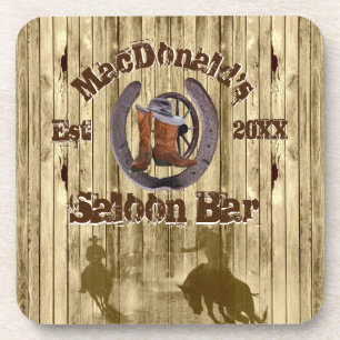Porta-copo Bar de salão de cowboy ocidental russo