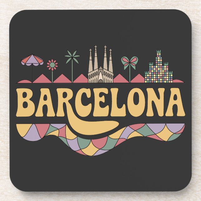 Porta-copo Barcelona Espanha Europa (Frente)