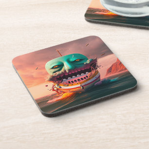 Porta-copo Barco Assustador