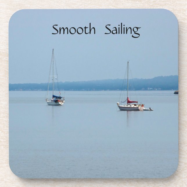 Porta-copo Barcos à vela no rio (Frente)