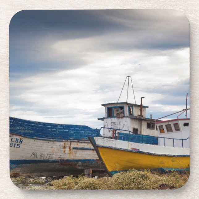 Porta-copo Barcos de pesca (Frente)