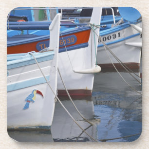 Porta-copo Barcos de pesca provençais típicos pintados em 2