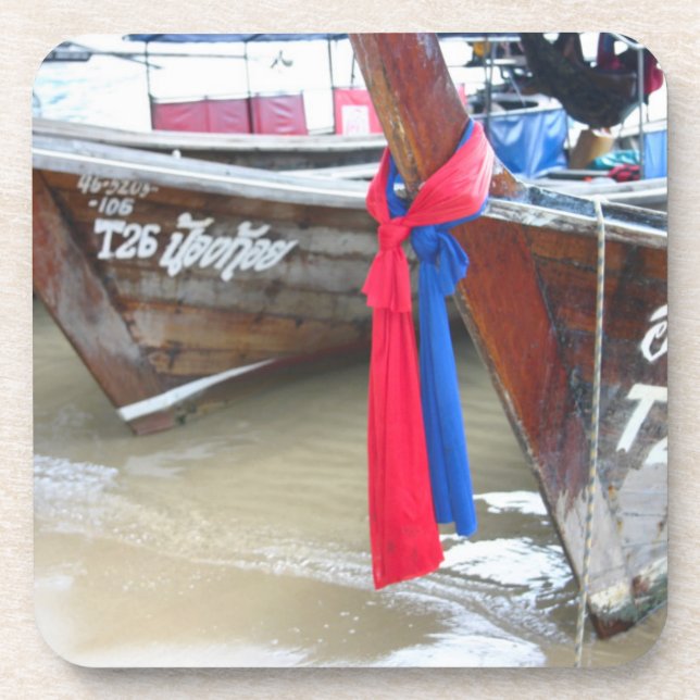 Porta-copo Barcos nas ilhas da phi da phi da praia |, (Frente)