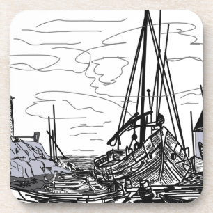 Porta-copo barcos no mar