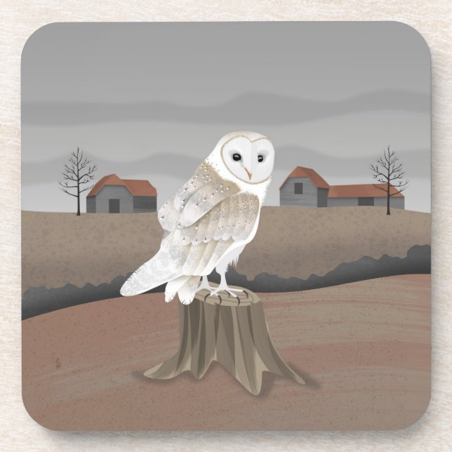 Porta-copo Barn Owl (Frente)