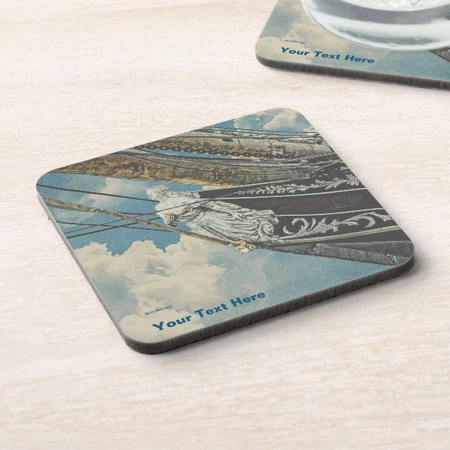 Porta-copo Barque Elissa Figurhead (Left Side)