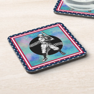 Porta-copo Baseball:Coaster de Bebidas Vintage