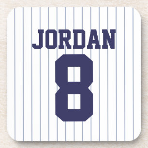 Porta-copo Baseball Jersey com nome e número personalizados