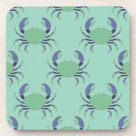 Porta-copo Bases de Cadeiras com Padrão de Caranguejo Verde-M