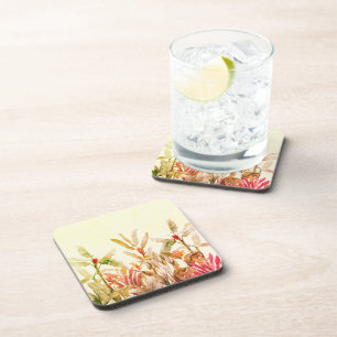 Porta-copo Bases para Bebidas em Aquarela Botânica Tropical