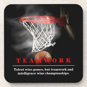 Porta-copo Basquete de Trabalho em Equipe Motivacional Inspir