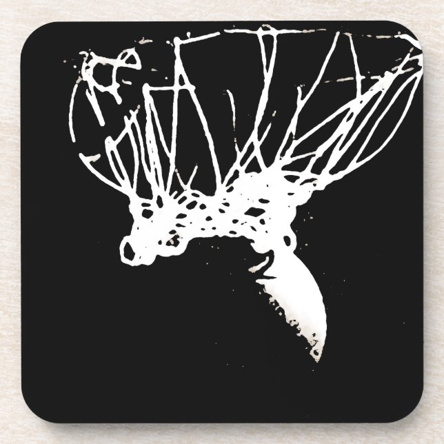 Porta-copo Basquete Pop de Arte Branca Negro (Frente)