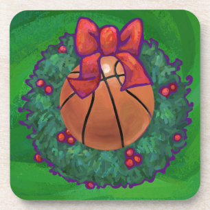 Porta-copo Basquetebol em Coroa de Natal