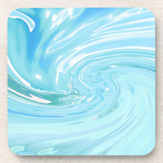 Porta-copo Beachy Blue Ocean Abstrato Acrylic Pour