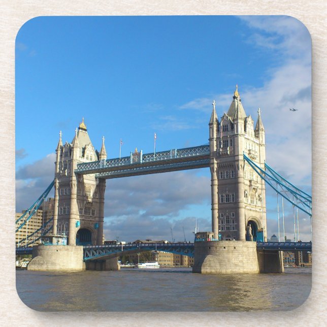 Porta-copo Beba Coasters com seis. Tower Bridge London. (Frente)