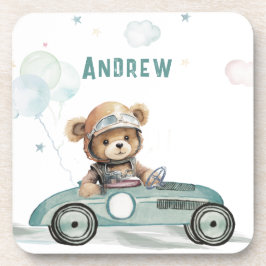 Porta-copo Bebê Urso Carro de Corrida