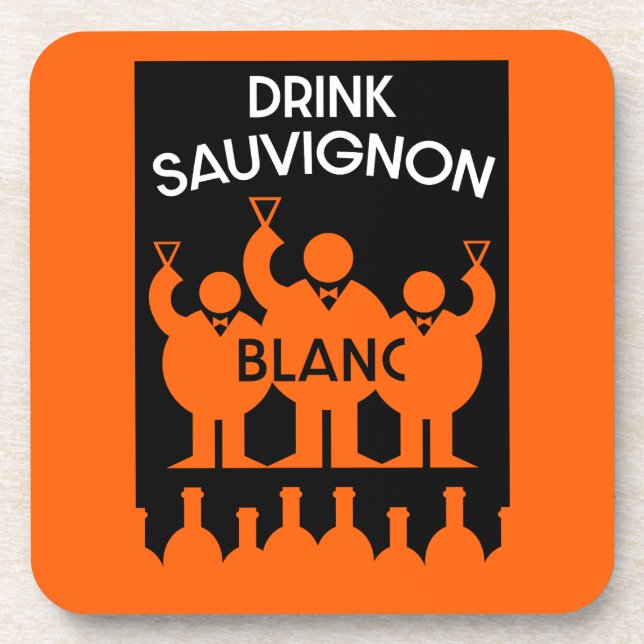 Porta-copo Bebedor de Vinho Sauvignon Blanc (Frente)