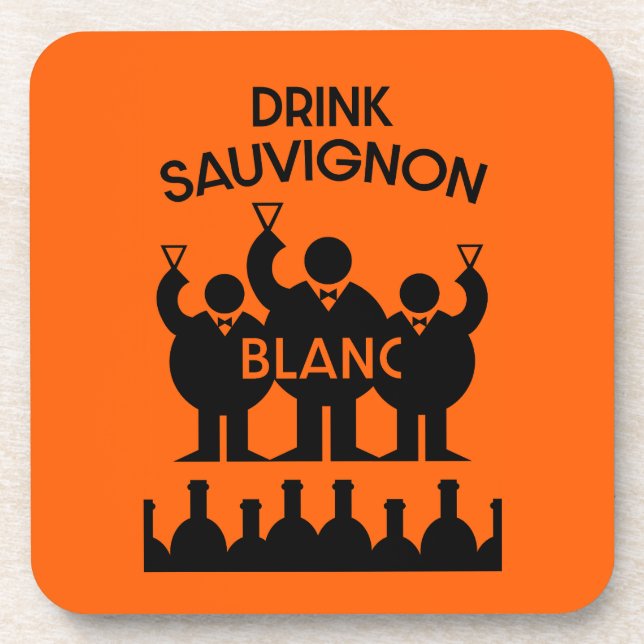 Porta-copo Bebedor de Vinho Sauvignon Blanc (Frente)