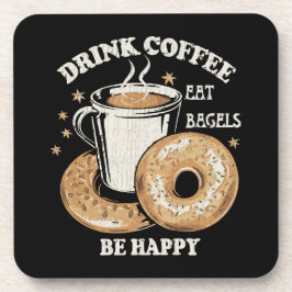 Porta-copo Beber Café Comer Bagels Ser Feliz