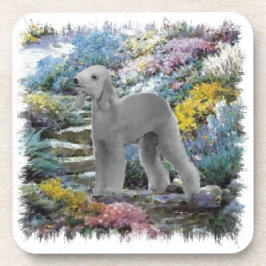 Porta-copo Bedlington Terrier Summer Garden Art