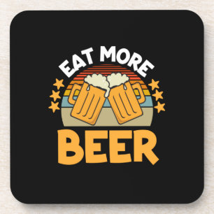 Porta-copo Beer Drinker Come Mais Cerveja Engraçado Bebendo A