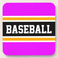 BEISEBOL Diversão Atlética Rosa Laranja Preto List