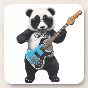 Porta-copo Bela Panda Tocando Violão, Amantes De Panda Musica