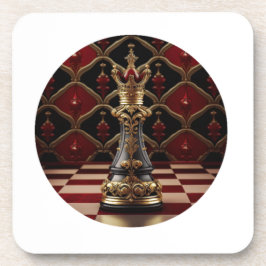 Porta-copo Bela peça de xadrez rochosa estilizada - A rainha