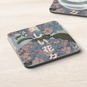 Porta-copo Belas Flores Japonesas