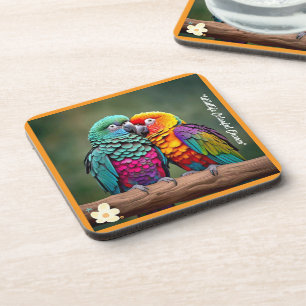 Porta-copo "Beleza Tropical das Aves"