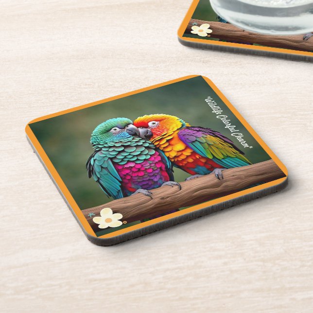 Porta-copo "Beleza Tropical das Aves" (Left Side)
