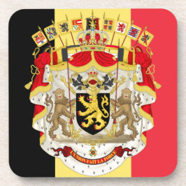 Porta-copo Bélgica Flag & COA