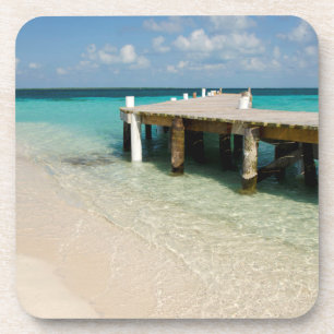 Porta-copo Belize, Mar do Caribe, Goff Caye. Uma Pequena Ilha