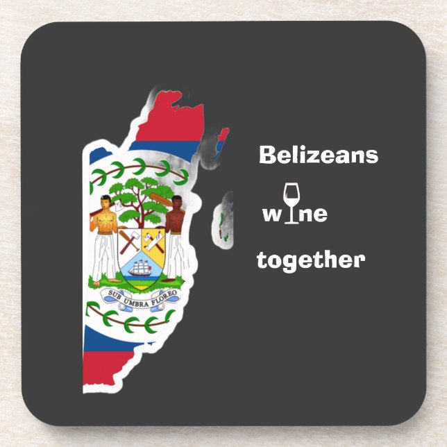 Porta-copo Belizeans Wine Together Shirt (Frente)